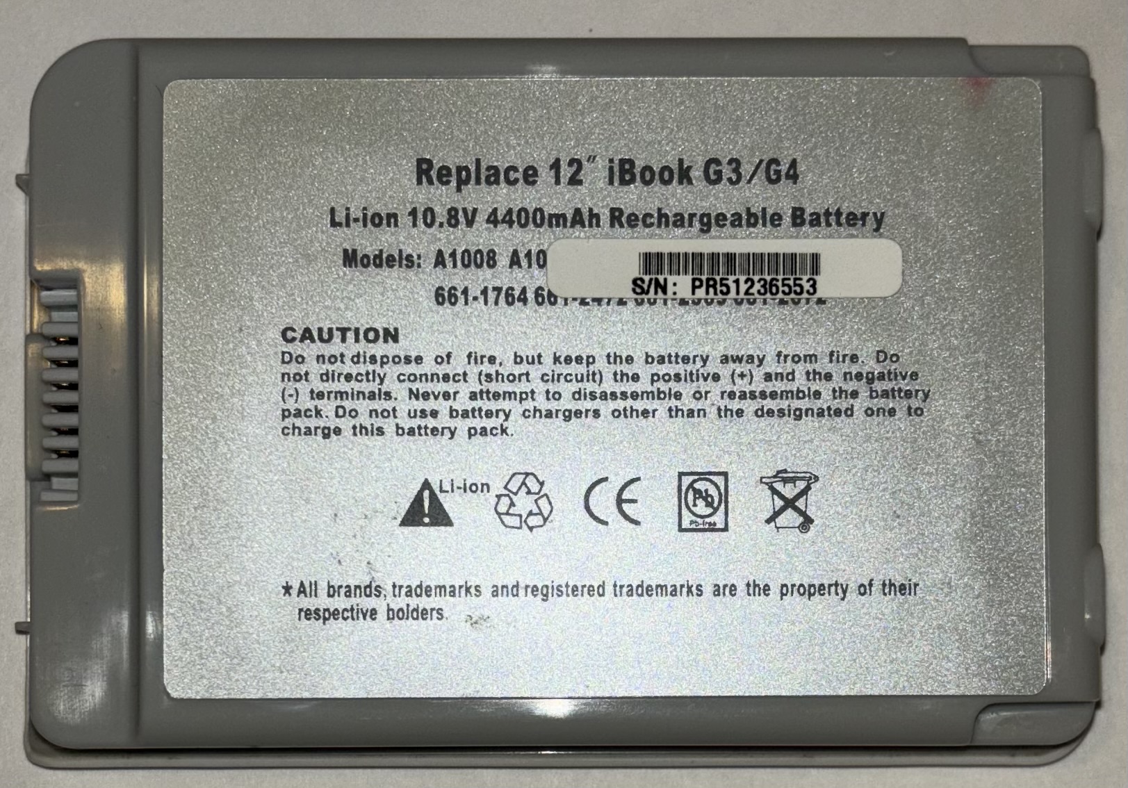 3rd party ibook g4 battery