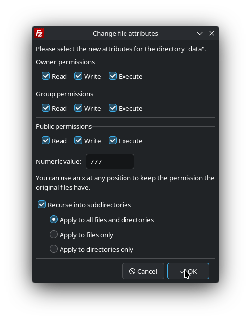 apply-permissions-recursively-to-data-filezilla