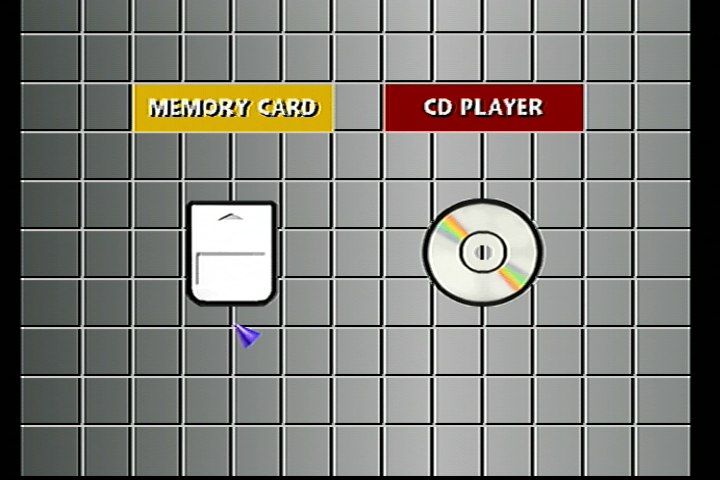 scph-101 memory card manager selected