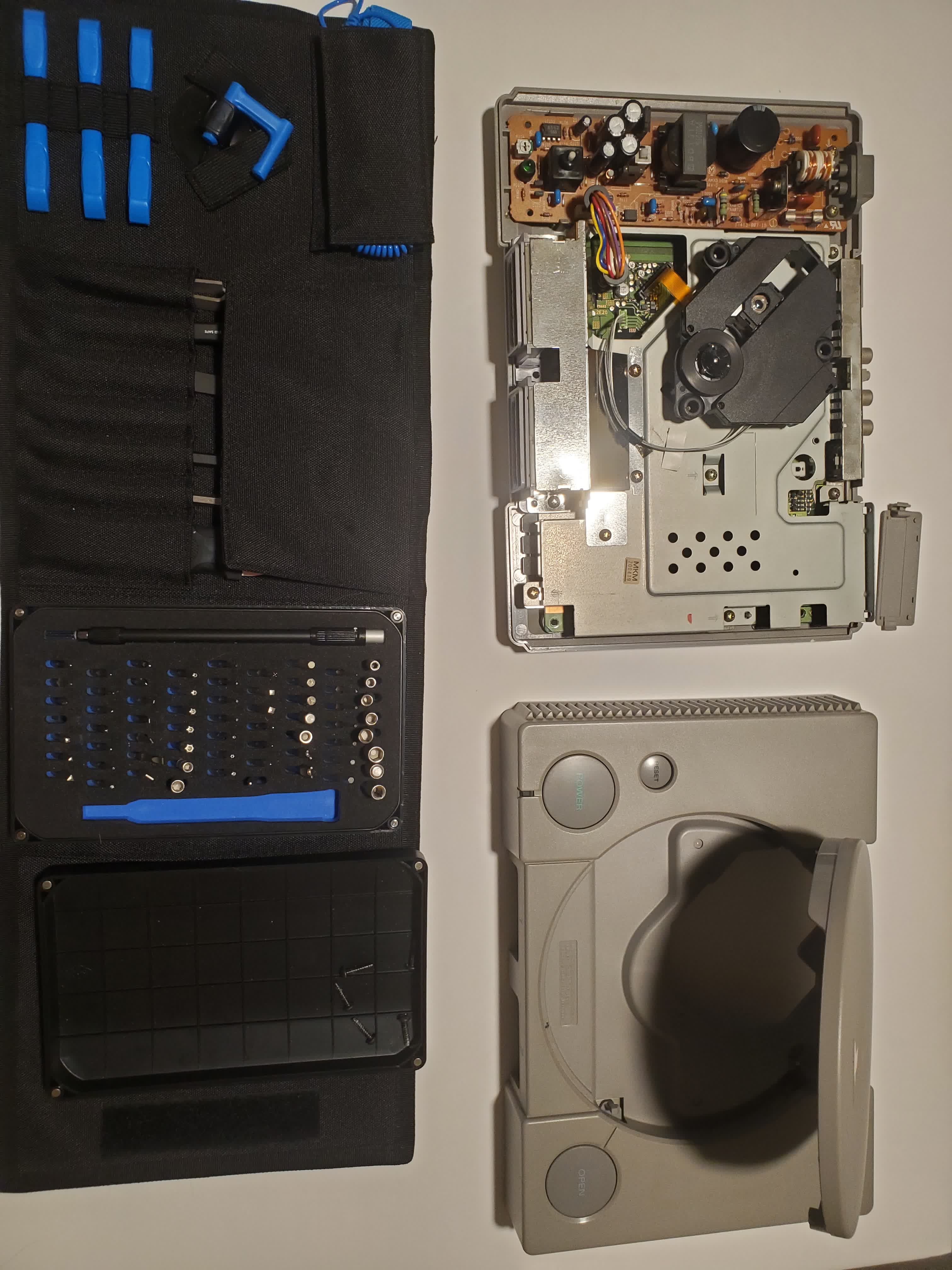 console top case removed